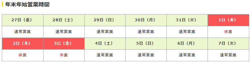 業務スーパー 年末年始 営業時間 2025